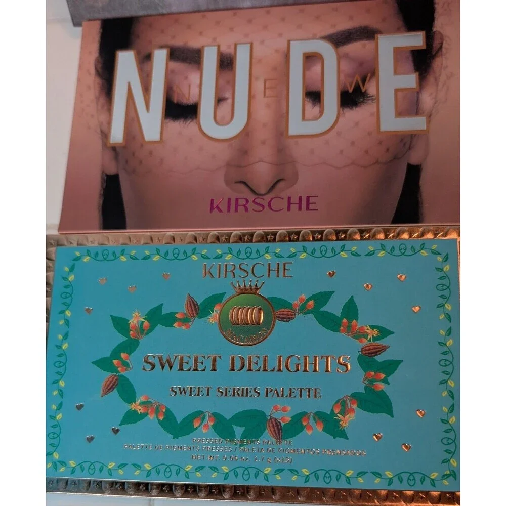 Kirsche Nude & Sweet Delights Eyeshadow Palette Bundle Makeup New